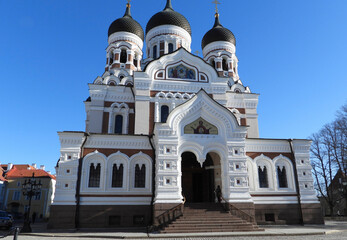 Fototapeta na wymiar Tallinn, Alexander Nevsky Cathedral, Estonia