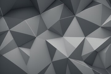 a black and white abstract background with triangles, generative ai