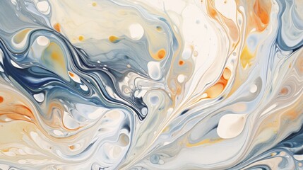 Swirling, marbled ink patterns on a white background, generative ai