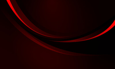 Abstract red black curve overlap with blank space design modern futuristic background vector