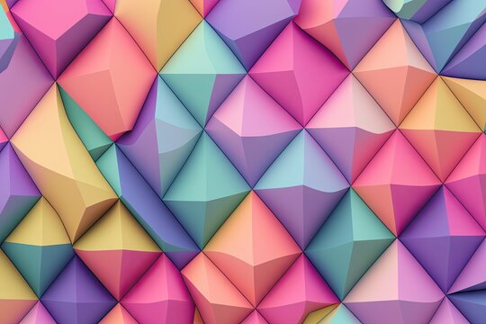 a multicolored image of a bunch of wavy shapes, generative ai