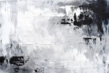 White washed painted textured abstract background with brush strokes in white and black shades. Abstrac art backgrounds. generative ai