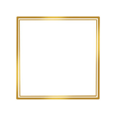 Gold square frame. - 600183545