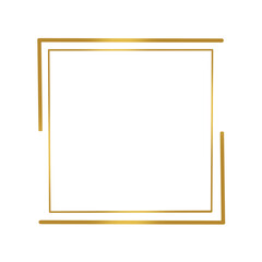 Gold square frame. - 600183566