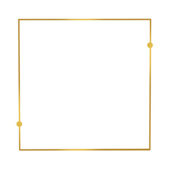 Gold square frame. - 600183571