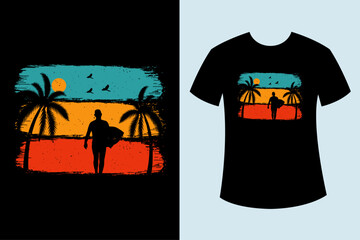 Vintage summer t-shirt design