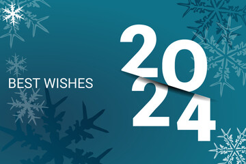 2024 - happy new year - best wishes 2024 background