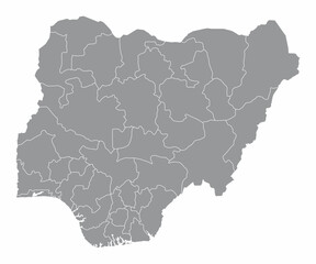 Nigeria administrative map