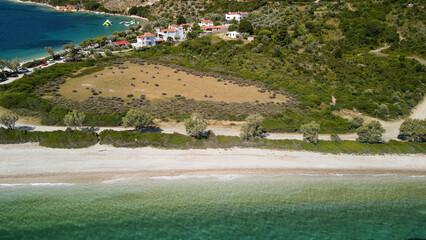 Beautiful aerial view of Alonissos Beach
