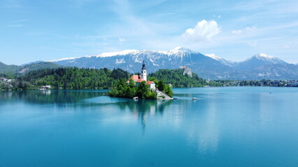 Bled. Słowenia. Najpiękniejsze miejsce w Europie.  - obrazy, fototapety, plakaty
