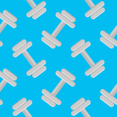 dumbell seamless pattern vector illustration