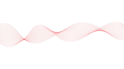 Swirl wave style red elegant lines long exposure design element isolated transparent background