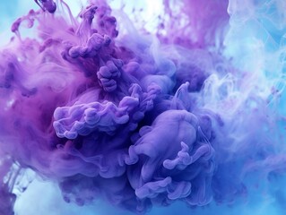 Blue and purple smoke background