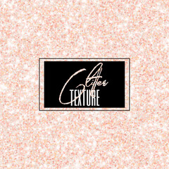High resolution rose champagne glitter texture. Shimmer and shining rich soft pink vector background for festive design, selebration and decoration.