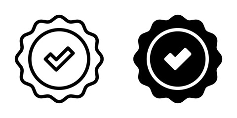 Approved icon. sign for mobile concept and web design. vector illustration