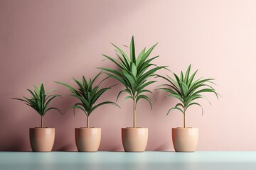 Fototapeta premium plants in pots