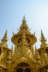 Fototapeta na wymiar Outside views from Golden Temple in Chiang Rai