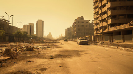 Fototapeta premium Drought and desertification - Climate Change
