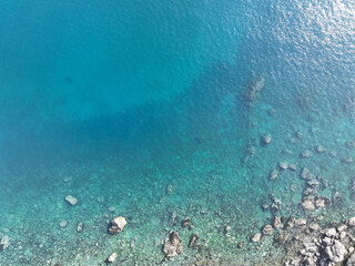 上空から見下ろした海岸