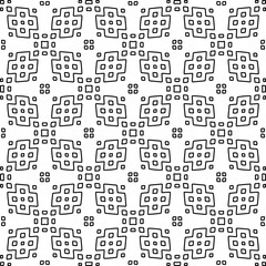 Geometric pattern of lines.  Black and white pattern for web page, textures, card, poster, fabric, textile.