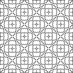 Geometric pattern of lines.  Black and white pattern for web page, textures, card, poster, fabric, textile.