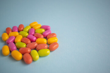 Delicious colourful sweets as a background