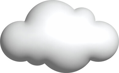 3d cloud icon illustration design
