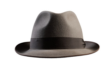 Brown Vintage hat isolated on white background - obrazy, fototapety, plakaty