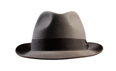 Brown Vintage hat isolated on white background