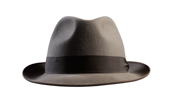 Brown Vintage hat isolated on white background