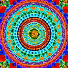 A kaleidoscope of brightly colored circles1, Generative AI