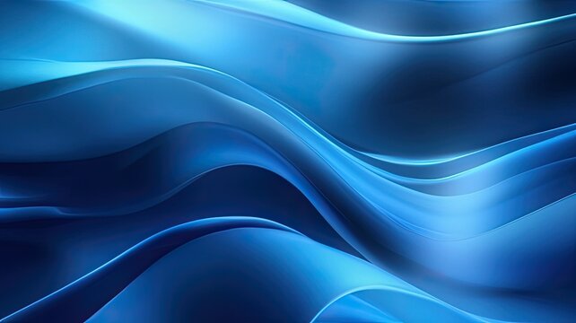 Abstract waves windows 11 blue background