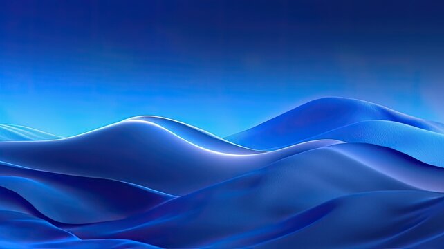 Abstract waves windows 11 blue background