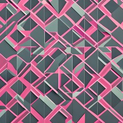A modern geometric pattern in shades of pink and grey5, Generative AI