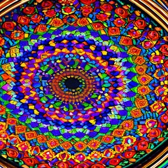 A kaleidoscope of brightly colored circles4, Generative AI