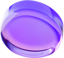 3d shape iridescent holographic gradient colors.