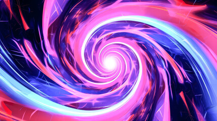 An abstract neon background with glowing pink and blue colors was created - generative ai.