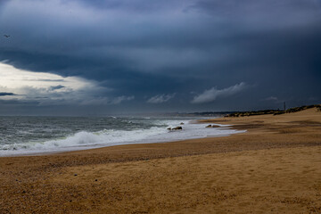 Plage de l'océan atlantique à Gaia