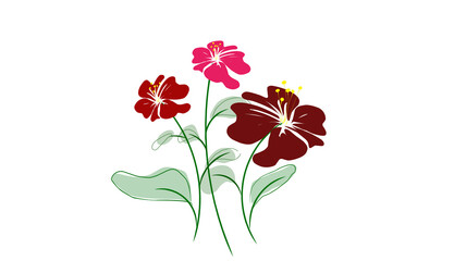 Naklejka premium bouquet of flowers