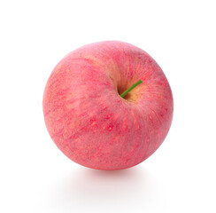 Fuji apple isolated on white background.