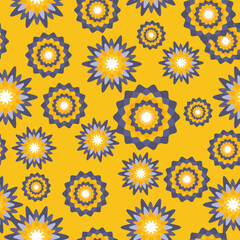 Daisy flower vector pattern Illusration floral background