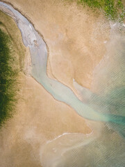 Flowing Serenity: The Majestic River Embracing the Lake