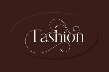 fashion brand ligature typography modern logo design