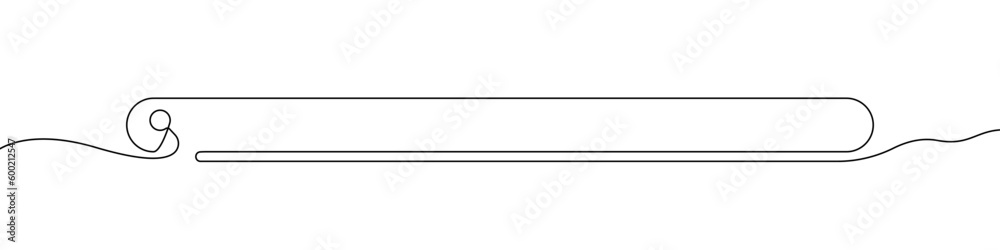 Fototapete Search string sign line continuous drawing vector. One line Search string vector background. Search string icon. Continuous outline of Search string. Linear Search strings design.