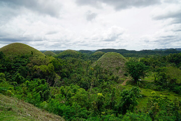 Obraz premium famous chocolate hills on bohol island on the philippines