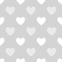 Seamless purple heart pattern background.Simple heart shape seamless pattern in diagonal arrangement. Love and romantic theme background.