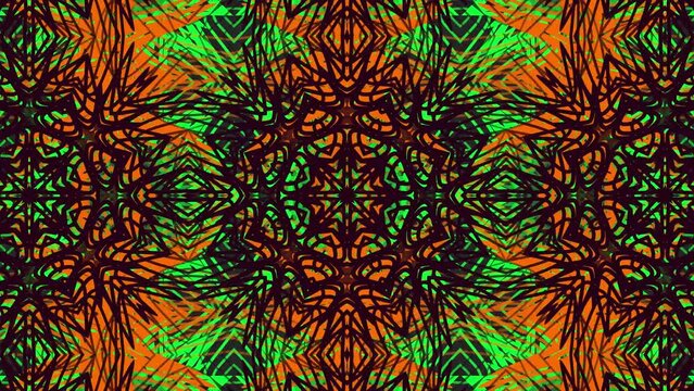 Psychedelic background. Trippy art. Trance animation loop. Colorful light effects