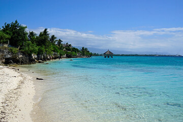 scenic coast of cebu island on the philippines