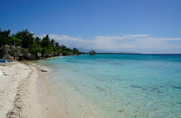 scenic coast of cebu island on the philippines