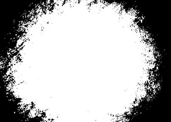 Obraz premium Grunge border texture background. Abstract frame overlay. PNG graphic illustration with transparent background.